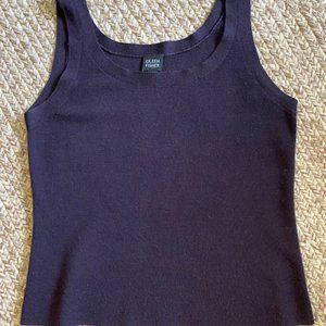Eileen Fisher, Soft Italian Yarn, Eggplant, S
